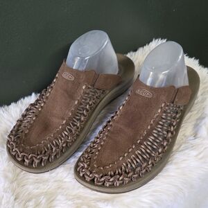 Keen Men's Tan Woven Orthopedic Sandals - Leather